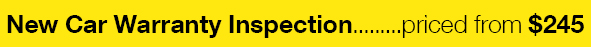 New Car Warranty Inspection - DEC2013